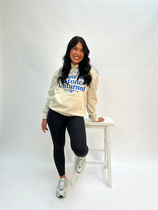 Leave No Stone Unturned Hoodie - Beige