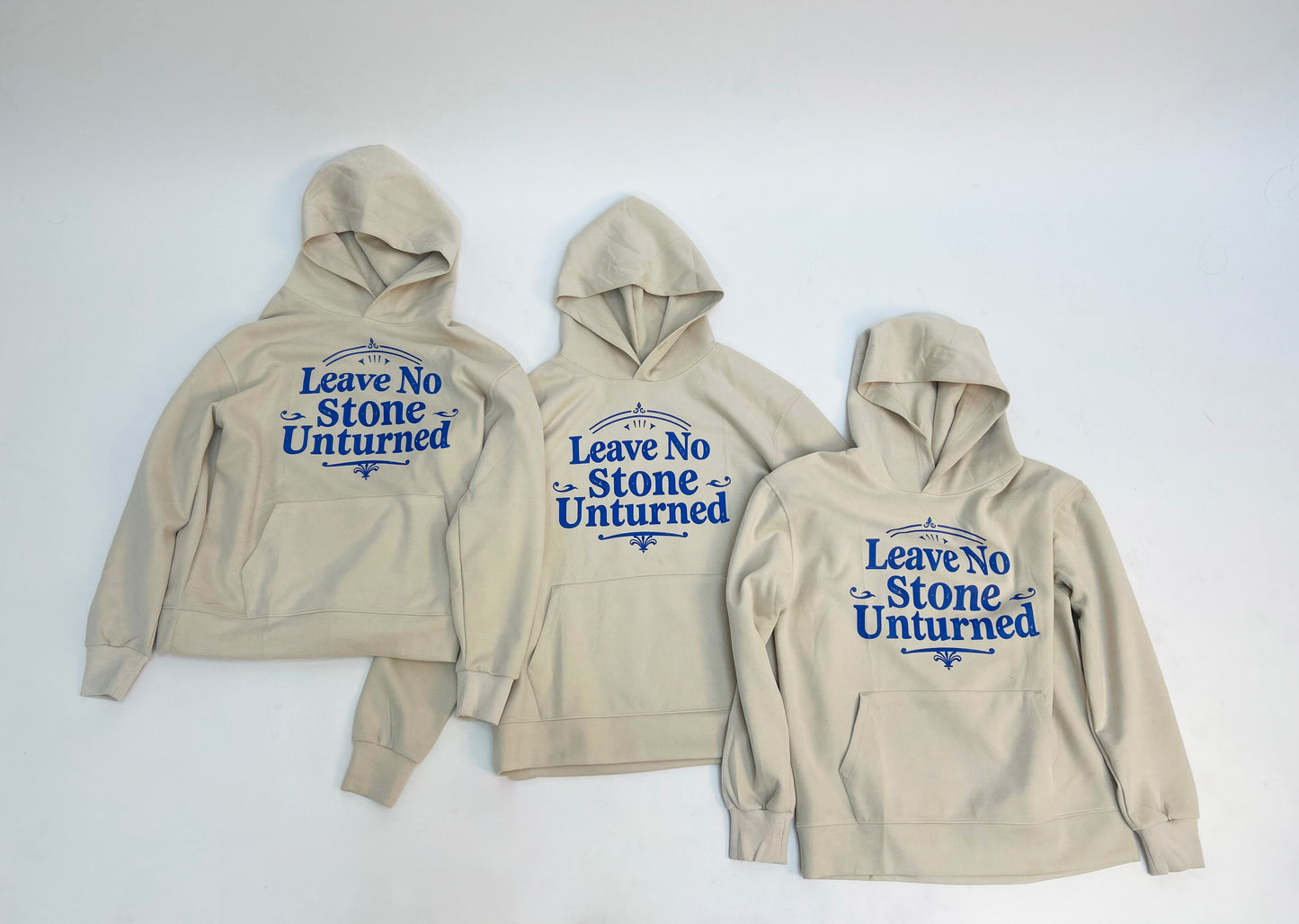Leave No Stone Unturned Hoodie - Beige