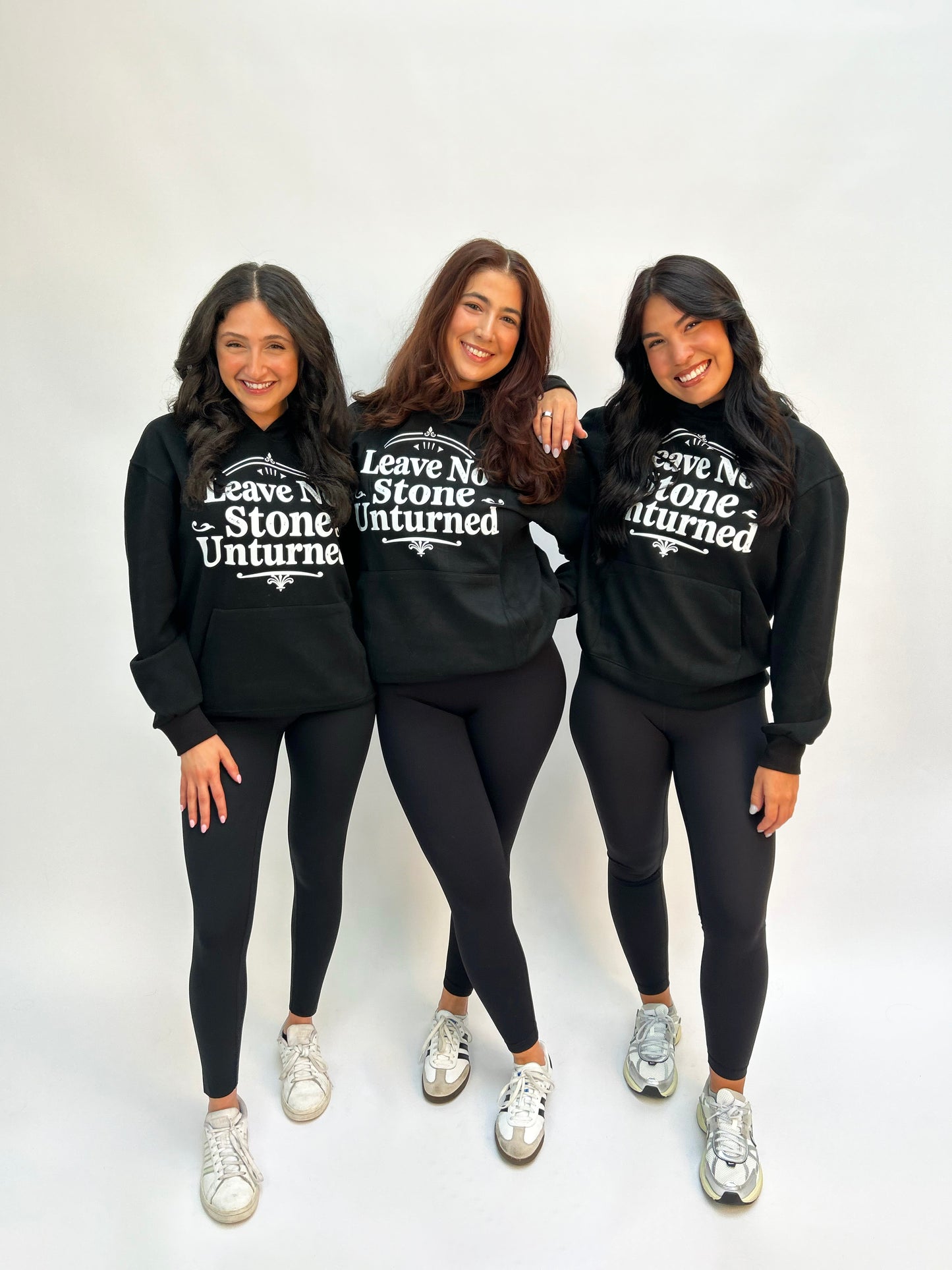 Leave No Stone Unturned Hoodie - Black