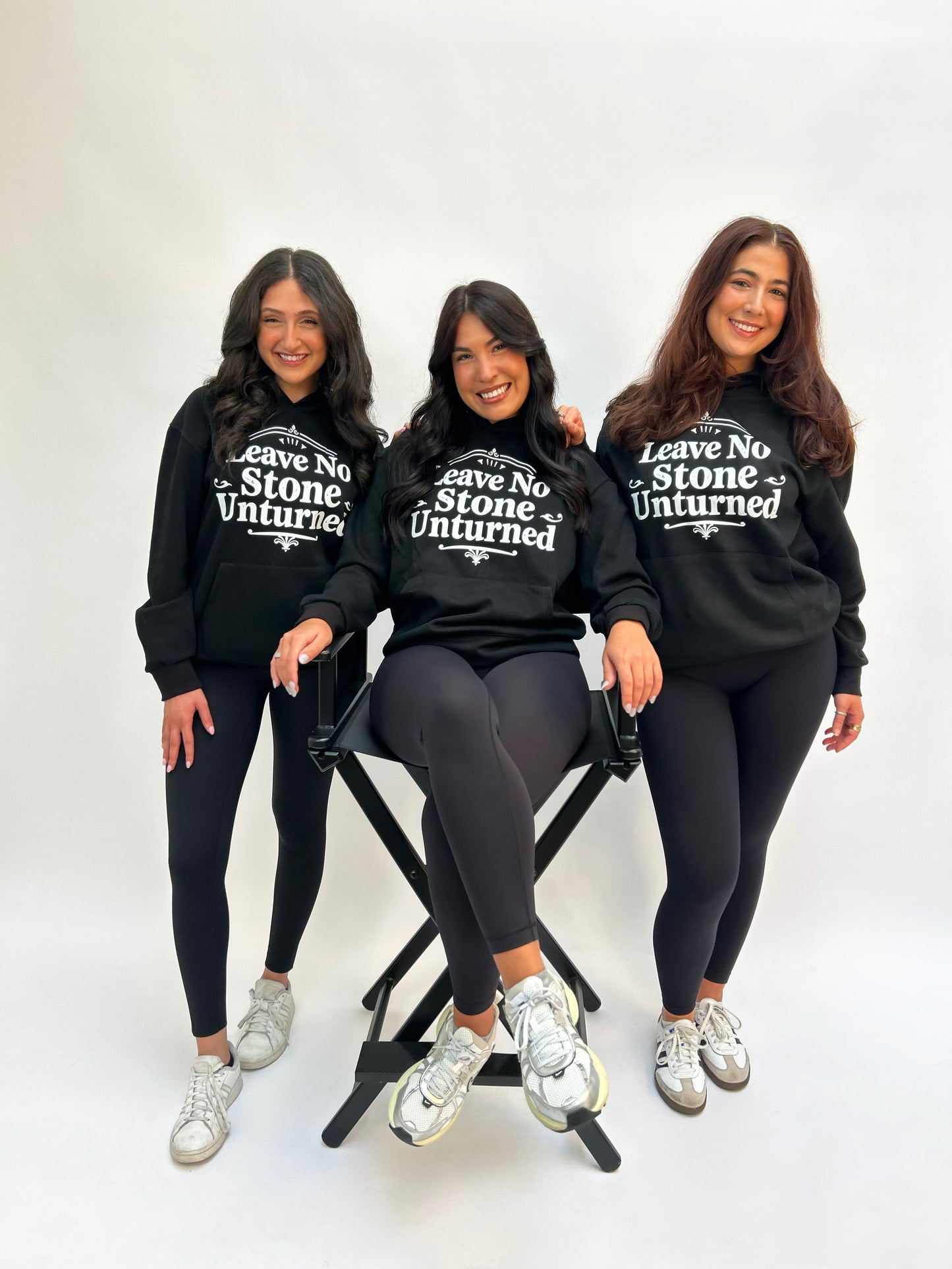 Leave No Stone Unturned Hoodie - Black